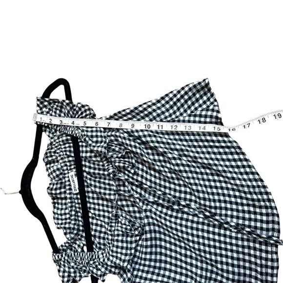 Billabong Peaches Kiss Gingham Off Shoulders Crop Top - Picture 12 of 12